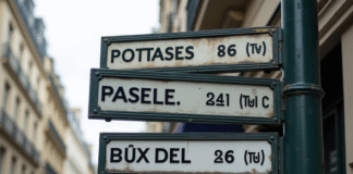 Zoom sur enseignes parisiennes avec codes postaux