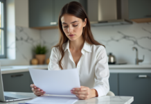 Rembourser prêts étudiants privés : conseils et options à considérer Jeune femme lisant des documents de pret immobilier