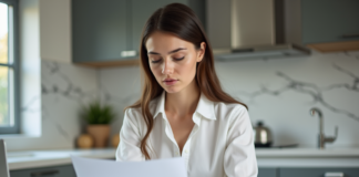 Rembourser prêts étudiants privés : conseils et options à considérer Jeune femme lisant des documents de pret immobilier